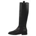 Cowhide Version, Small Fragrant Wind Medium Boots, Women's Flat-bottomed Knight High Boots, Thin High-heeled British Style, Thin And Long Boots._vogvips.com