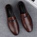 Men's Casual Shoes Gentleman's Dress Loafu Small Leather Shoes Low-top Cover Foot Surface Single Shoes_vogvips.com