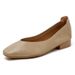 Square Toe Sing Shoes For Women, Chunky Heel, 2025 New Fairy Sty, Shallow Mid-Heel, Mom Size, Grandma Shoes,_vogvips.com