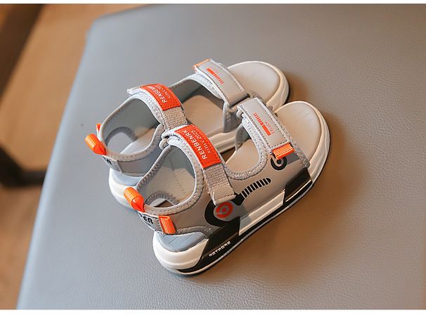 Children's Sandals 2024 Summer New Open-toed Large Children's Non-slip Soft Sole Casual Fashion Boy Beach Wear_vogvips.com