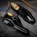 Retro Men Dress Shoes Business Loafers Slip On Pointed Toe Leather Shoes Party Formal Shoe Handmade Casual Men Shoes Plus Size48_vogvips.com