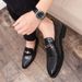 Men's Leather 2021 New Business Formal Korean Style Trendy British Large Size Casual Pointed Toe Hairstylist Shoes_vogvips.com