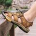Plus-Size Beach Shoes For Men, Summer Outdoor Men's Sandals, Soft-Soled Closed-Toe Outdoor Casual Slippers For Men_vogvips.com