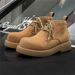 Big Head Derby Shoes Men's Tide Round Head Vintage Martin Boots Tooling Boots High Top Desert Short Boots_vogvips.com