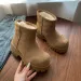 Women's Boots:Fashion Simple Design Thick Sole Fleece Warm 2024 Winter New Trendy Wear Non-slip Versatile,Light_vogvips.com
