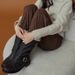 Howus Niche Belt Buckle Fever Same Style Inner Thickened Genuine Leather Wide Mid-Calf Long-Calf Riding Motorcycle Boots_vogvips.com