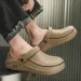 Dropship Classic Men Chef Clogs Anti-slip Waterproof Oil-resistant Durable Eva Kitchen Shoes Soft Bottom Labor-saving Slippers_vogvips.com