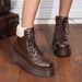 Thick-Soled Height-Increasing Martin For Women 2025 Autumn And Winter New Style Fleece-Lined Thickened Snow Boots_vogvips.com