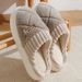 Thick Soled Plush Cotton Women, Autumn And Winter 2025 New Style, With A Sense Of Stepping On Poop. Hairy Slippers For_vogvips.com