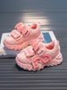 Spring And Autumn Leather Girl Breathable Kids Sneaker_vogvips.com