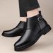 Martin Boots Men's Mid-top Leather Boots Men's Casual High-top Leather Shoes_vogvips.com