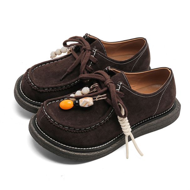 2025 New Korean Version Matte Leather Flat Loafers For Women, Versatile And Fashionable Casual Shoes, Instagram Trendy_vogvips.com