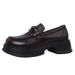 Small Leather Shoes Women's Jk With Skirt Loafers Platform Women's Shoes_vogvips.com