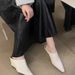 European And American Style Wedge Heel Closed-toe Women, 2025 Spring/summer Collection, Small Square Toe Slip-on_vogvips.com