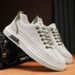 Fashionable Solid Color Low-Top Shoes, Comfortable, Non-Slip, Durable Casual Sneakers, Suitable For Men's Outdoor_vogvips.com