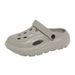 New Sandals For Women Thick Soled Baotou All Match Hole Shoes Comfortable Soft Soled Casual Half Slippers CH1601_vogvips.com