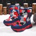 Boys' Snow Boots, Winter Styles, Children's Cotton Shoes With Thick Fleece, Girls' Warm Boots, Medium And Large Children's Non Slip Cotton Shoes_vogvips.com