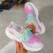 Large Print Casual 2025 Summer New Comfortable And Breathable Fly Woven Sports Shoes For Women_vogvips.com