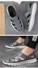 Beach Cool Leather Shoes Microfiber Men's Casual Men's Shoes Driving Shallow Hole Shoes_vogvips.com
