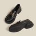 Light Loafers For Women Retro British Style Platform Thick Sole Small Chunky Heel Black Soft Leather Single Casual Shoes_vogvips.com