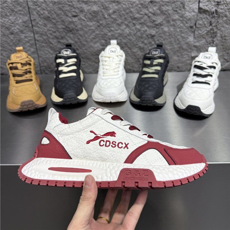 2026 Spring New Thick-Soled Sports Casual Breathable And Versatile, Retro Dad Shoes, Korean Style Trendy Men's Shoes_vogvips.com