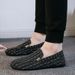 Men’s Shoes Social People's Toe Shoes Men's Spirit Korean Version All Match Lazy Shoes Men's Canvas Shoes Youth Trend Men's Toe Shoes Trendy Shoes_vogvips.com