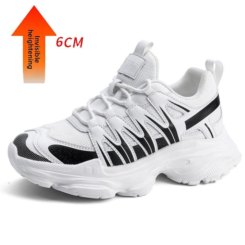 Men's Shoes, Sports Shoes, Heightening Casual Dad Shoes, Low-top Thick-soled Large-size Shoes_vogvips.com