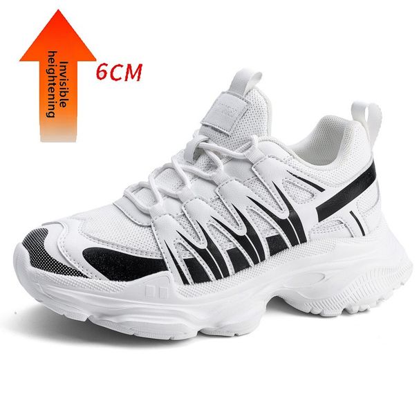 Men's Shoes, Sports Shoes, Heightening Casual Dad Shoes, Low-top Thick-soled Large-size Shoes_vogvips.com
