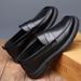 2026 Spring New Shoes Genuine Leather Versatile Trendy Breathable Slip-On Casual Loafers Men's Moccasins_vogvips.com