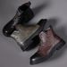 European Warm Series New Martin Thick Sole Leather British Style Short Autumn Winter Boots Men_vogvips.com