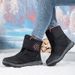 Winter Outdoor Waterproof, Anti Slip, Warm Cotton Shoes, Snow Boots, Couple Style, Mid Length Casual Cotton Boots_vogvips.com