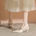 Genuine Leather Large-size High-heeled Shoes For Women, New Summer Style, Elegant Fashionable, With Thin Heels,_vogvips.com