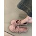 Chuyuji Women's French Retro Mary Jane Ballet Flats With Bow And Shallow Toe_vogvips.com