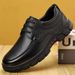 Dad Casual British Style Lace-up Soft Sole Non-slip Wear-resistant Business Formal Leather Trendy Men's Shoes_vogvips.com