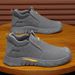 Men's Shoes With Soft Soles On One Foot Men's Sports Dad Shoes Are Dirt-resistant Construction Site Work Labor Insurance Men's Shoes_vogvips.com