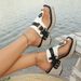 SHLIANG Brand Women's High Heels Slippers Summer Mixed Color Buckle Rivet Thong Sandal For Outdoor Daily Casual Slippers Y0511_vogvips.com