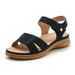 618-3 New 2025 European And American Women's Sandals, Cross-Border Casual Lightweight Plus Size Retro Wedge Comfortable_vogvips.com