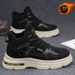 European Warm Series Men's Snow 2025 New Summer Thickened Warm Work With Leather And Wool, Thick Sole Martin Boots_vogvips.com