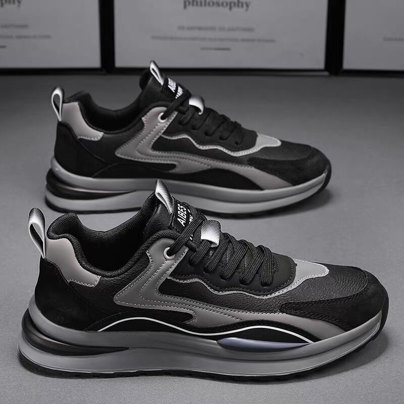 Leather Forrest Gump Men's Shoes Casual Sports Shoes Wear-resistant Non-slip Versatile Trendy Shoes_vogvips.com