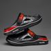 Summer Men Clogs Non-slip Thick-soled Casual Shoes Outerwear Beach Soft-soled Baotou Slippers Men's Slippers Sandals_vogvips.com