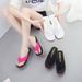 Women's Shoes Summer Rainbow Thick Soled Sandals Super High Heel Flip Flops Women's Colorful Spring Women's Shoes Casual Beach Flip Flops_vogvips.com
