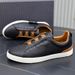 New Style Z Brand Cross Elastic Band Sneakers White Men's Genuine Leather Lazy Slip-On Casual Shoes_vogvips.com