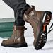 Men's Boots With Thick Soles, Height-Increasing, Fleece-Lined Motorcycle Boots, High-Top Genuine Leather Men's Boots, Wo_vogvips.com