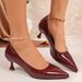Luxurious Sophisticated Stiletto Women's Shoes, 2026 Spring New Model, Large Size European And American Style Patent_vogvips.com