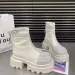 Women Fashion Boots:Thick Sole Increase Height Martin Boots Dia Design Winter,Black/Beige/Light Tan,Free Shipping_vogvips.com