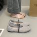 Single Shoes Women's Hollow Woven Breathable Fishing Net Gauze Flat Bottom Shallow Mouth French Mary Jane Sandals_vogvips.com