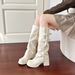 Two-Way Detachable Leg Long Women's 2025 New Autumn Winter Thick Heel Over-the-Knee Slip-On Riding Boots_vogvips.com