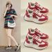 Daddy Shoes Female Student Sports And Leisure Mesh Breathable Height-increasing Shoes_vogvips.com