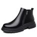 European Warm Series 2025 Winter British Style Zipper Martin Men Mid-top Warm Snow Short Men's Boots_vogvips.com