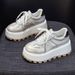 Little White Shoes Thick Sole Inner Height Increase Women's Retro Casual Sports Comfortable Female Student Board Shoes_vogvips.com